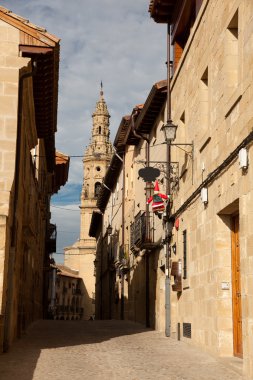 Street of Briones, La Rioja, Spain clipart