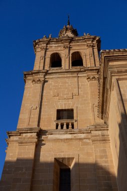 Bell tower in the church of Briñas, La Rioja, Spain
