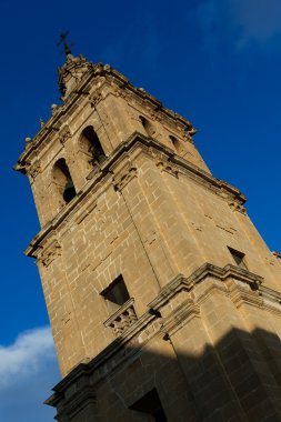 Bell tower in the church of Briñas, La Rioja, Spain