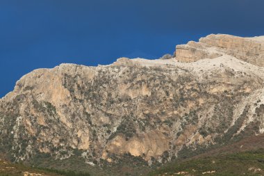 Snowed mountains, Briñas, La Rioja, Spain