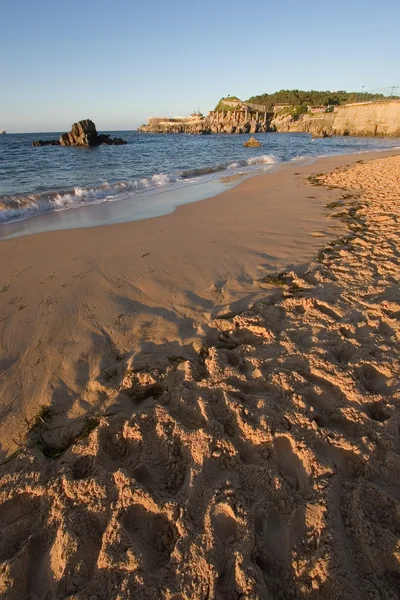 Teve beach, santander, cantabria, Spanyolország — Stock Fotó