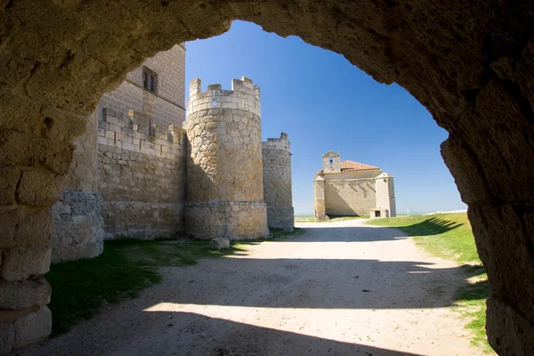 Slottet i ampudia, palencia, castilla y leon (Spanien) — Stockfoto