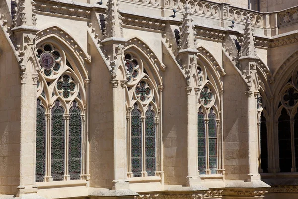 Detail der Kathedrale von Burgos, Castilla y Leon, Spanien — Stockfoto