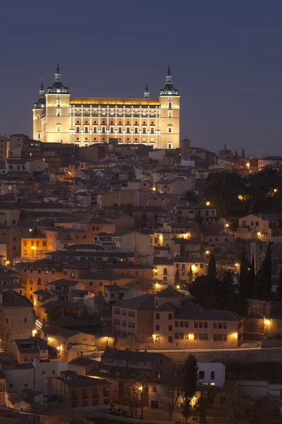 stock image Get dark in the Alcazar of Toledo, Castilla la Mancha, Spain