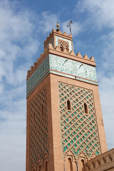 Minaret v marrakech, Maroko — Stock fotografie
