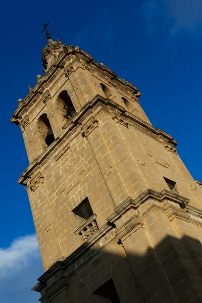 Bell tower in the church of Briñas, La Rioja, Spain — Stok fotoğraf