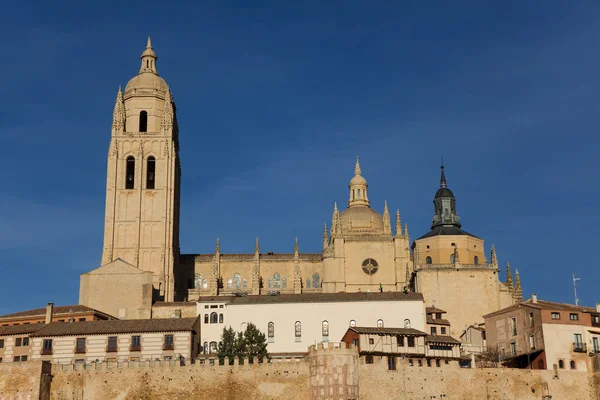 大教堂的塞哥维亚，卡斯蒂利亚 y leon、 西班牙 — 图库照片