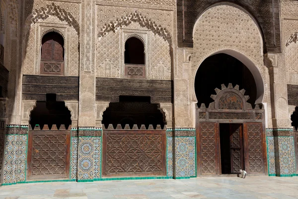 清真寺 bou inania、 非斯、 摩洛哥 — 图库照片