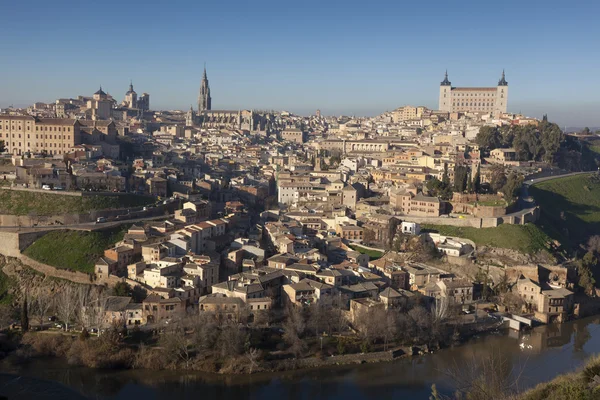Panorâmica de Toledo, Castilla la Mancha, Espanha — Fotografia de Stock