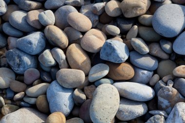 Stones in the beach of, Pechon, Cantabria, Spain clipart