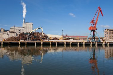 industrie in de rivier van nervion, bilbao, bizkaia, Spanje