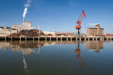 industrie in de rivier van nervion, bilbao, bizkaia, Spanje