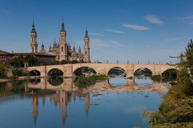 The Pilar, Zaragoza, Aragon, Spain clipart