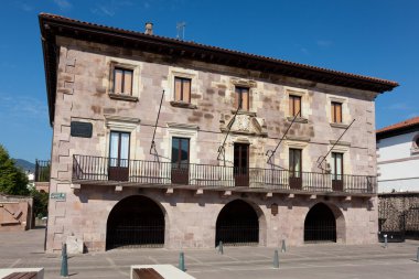 Square of the fueros, Elizondo, Navarra, Spain clipart