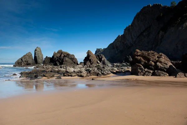 Strand von laga, ibarrangelu, bizkaia, spanien — Stockfoto