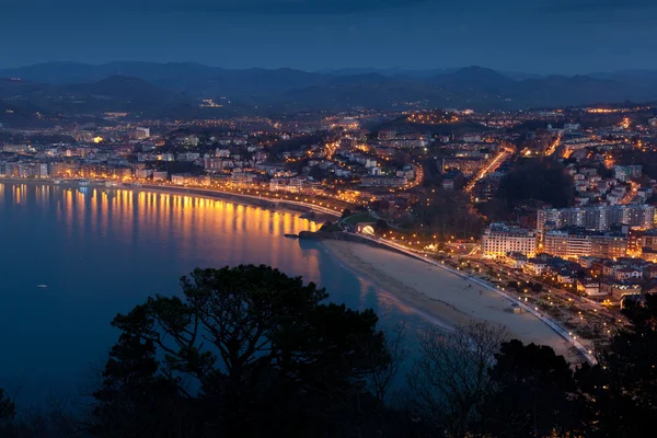 Panoramisch gipuzkoa, san sebastian, Spanje — Stockfoto