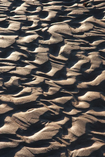 Texture dans le sable, Plage de Trengandin, Noja, Cantabrie, Spai — Photo