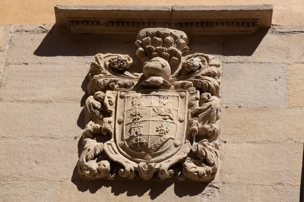 徽章在圣多明各 de la calzada，拉大教堂 — 图库照片