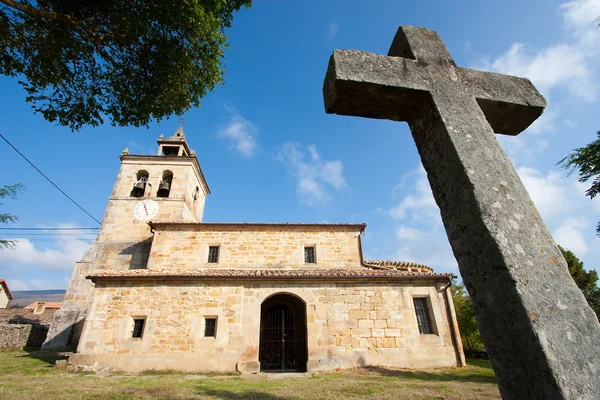 Kościół quisicedo, burgos, Castilla y leon, Hiszpania — Zdjęcie stockowe