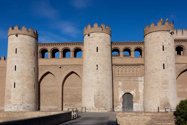 Aljaferia palace, Zaragoza, Aragon, Spain — Stock Photo, Image