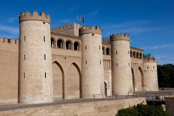 Aljaferia palace, zaragoza, Aragónia, Spanyolország — Stock Fotó