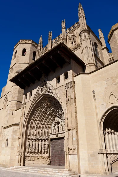 Καθεδρικός ναός της Ουέσκα στη βορειανατολική Ισπανία, Αραγκόν, Ισπανία — Φωτογραφία Αρχείου