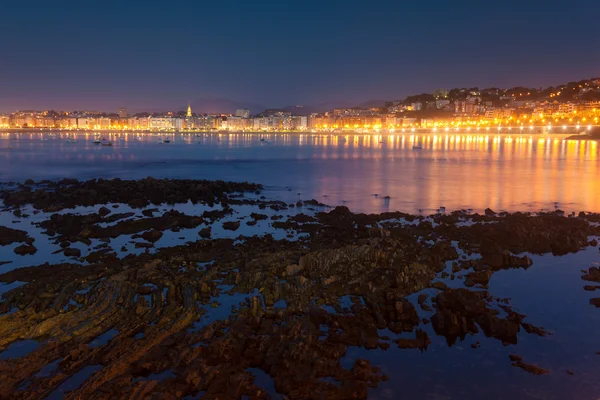 Plaj san sebastian, gipuzkoa, İspanya — Stok fotoğraf