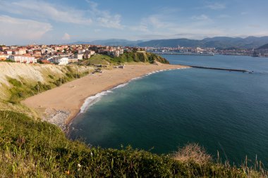 Beach of Arrigunaga, Getxo, Spain clipart