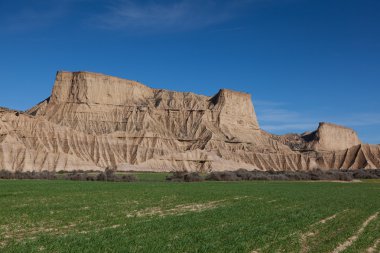 Peyzaj bardenas reales, navarra, spain