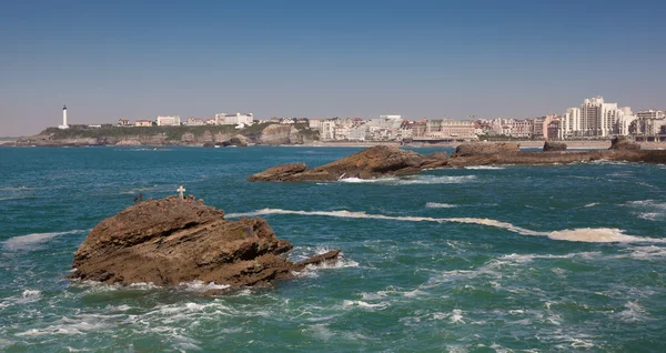 Havet i biarritz, aquitaine, Frankrike — Stockfoto