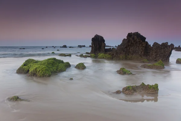 Plaj helgueras, noja, cantabria, İspanya — Stok fotoğraf