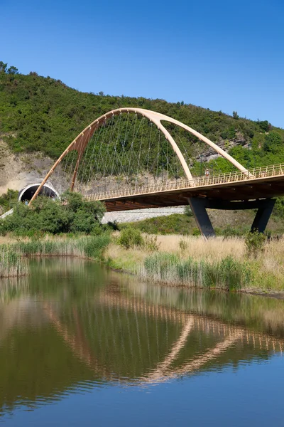 Γέφυρα σε deba, gipuzkoa, Ισπανία — Φωτογραφία Αρχείου