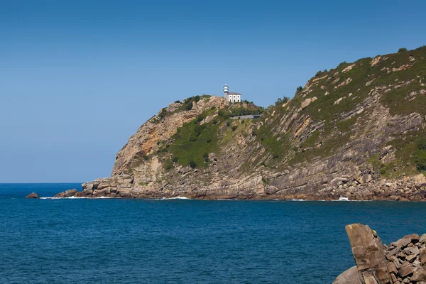 Deniz feneri getaria, gipuzkoa, İspanya — Stok fotoğraf