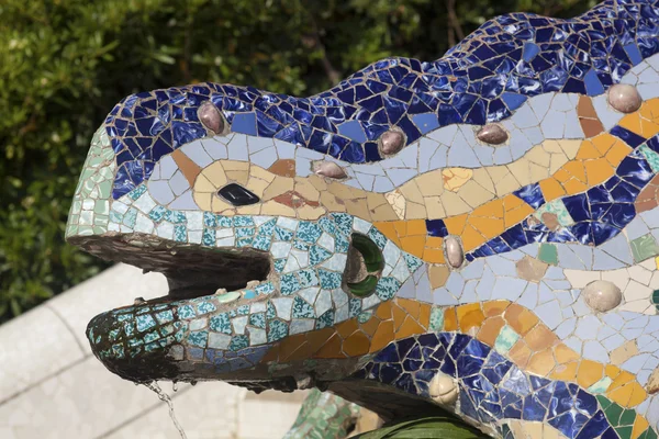 stock image Dragon of Guell park, Barcelona, Spain