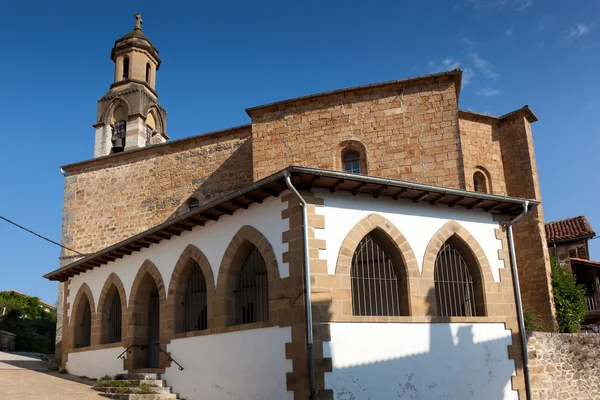 Kościół w alcoz, ultzama, navarra, Hiszpania — Zdjęcie stockowe