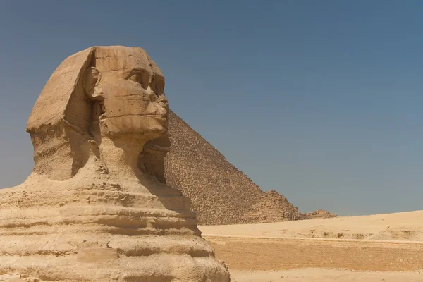 Guiza의 카이로, 이집트의 위대한 스핑크스 — 스톡 사진
