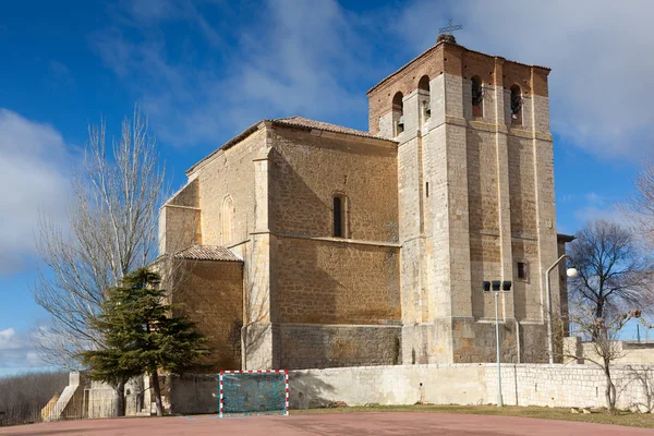 Kilise leş de Los condes, tierra de campos, palencia, CA — Stok fotoğraf
