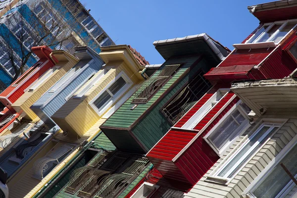 Domy v Istanbulu, Turecko — Stock fotografie