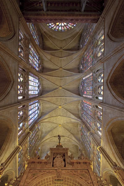 Katedrála Leon, castilla y leon, Španělsko — Stock fotografie
