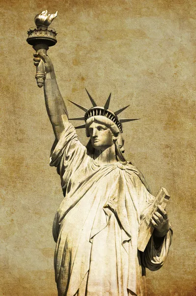Statue of Liberty postcard — Stock Photo, Image