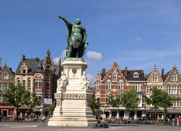 A estátua de Jacob van Artevelde — Fotografia de Stock