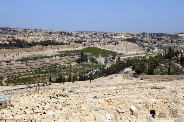 Cimitero ebraico .Gerusalemme — Foto Stock