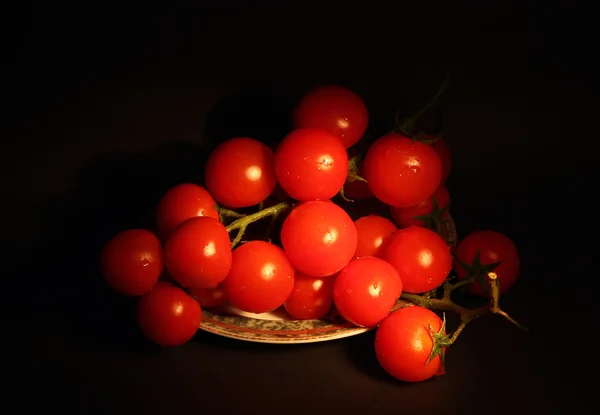 Pomidory wiśniowe na gałęzi — Zdjęcie stockowe