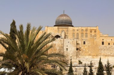 The walls of ancient Jerusalem clipart