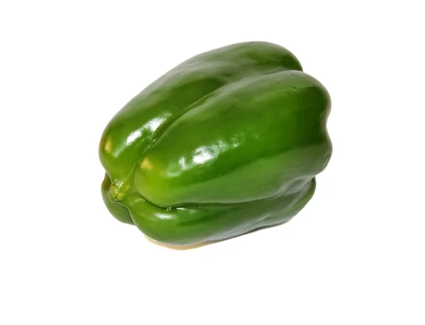Grön paprika isolerade — Stockfoto