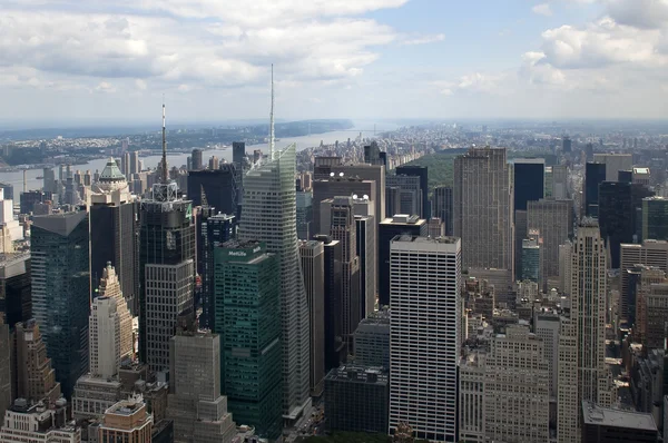 Widok z góry na Manhattanie — Zdjęcie stockowe