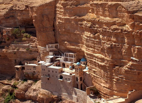 Kloster von st. george, wadi kelt — Stockfoto