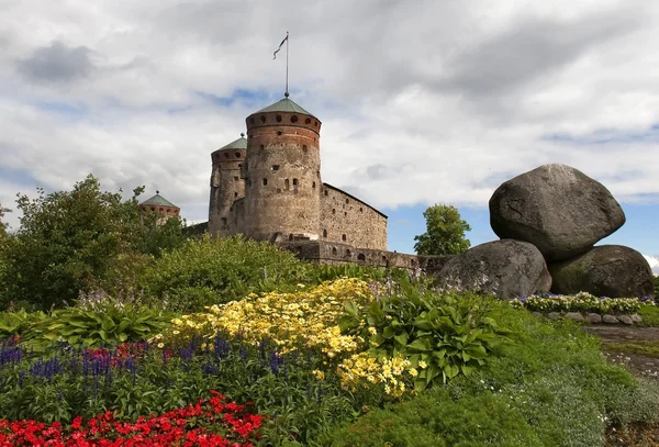 Savonlinna kale şehir — Stok fotoğraf