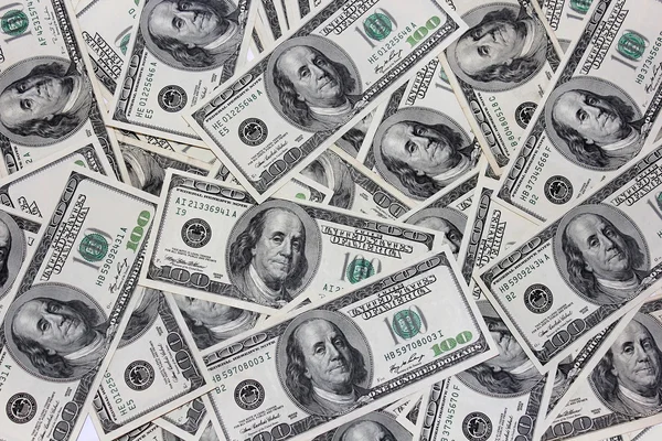 One hundred dollar bill American — Stock Photo, Image