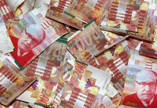 Israel NIS 200 banknotes — Stock Photo, Image